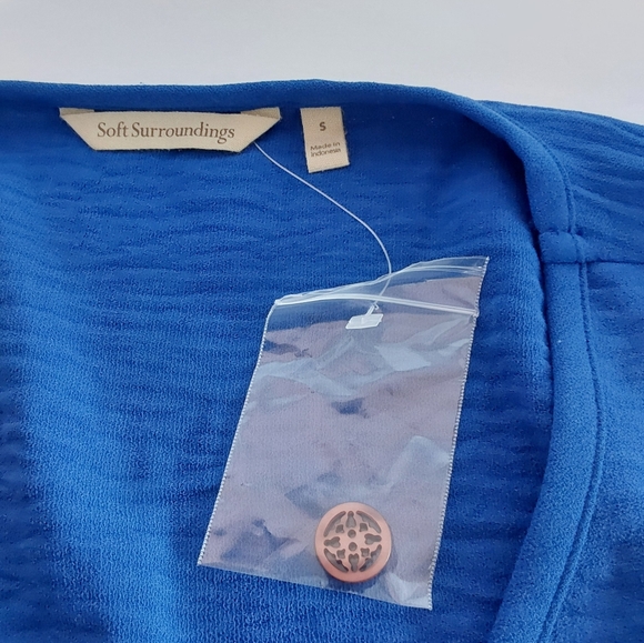 Soft Surroundings Royal Blue V-Neck Tunic - Picture 2 of 6